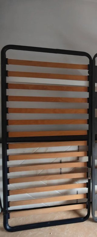 Somier láminas madera estructura metálica 90x190