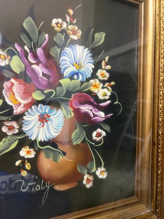 Quadro floreale stile barocco