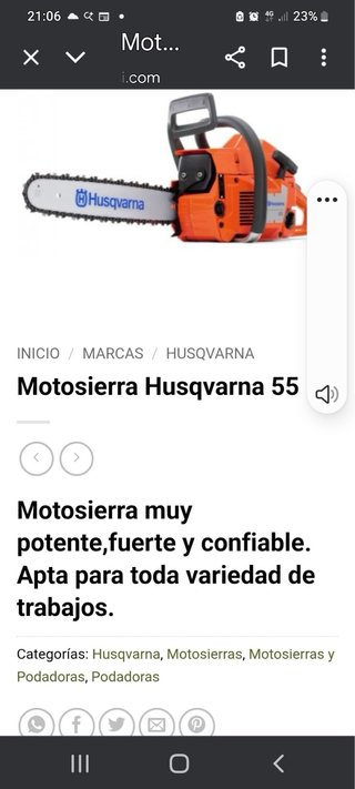 Motosierra Husqvarna 55