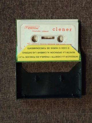 Nastro pulitore per testine cassette vintage Clener