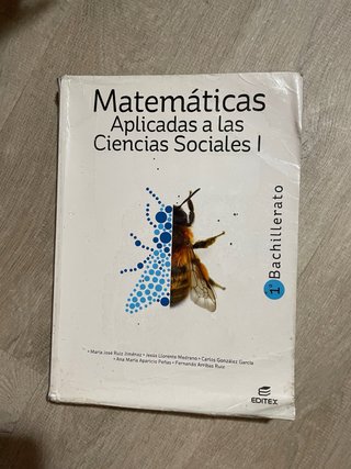 Matemáticas aplicadas a las Ciencias Sociales I...