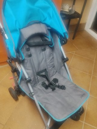Silla de paseo plegable azul