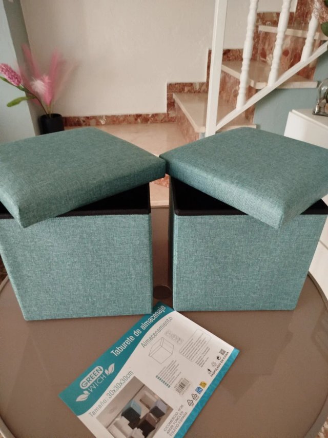 LOTE 2Puff / Caja Almacenaje