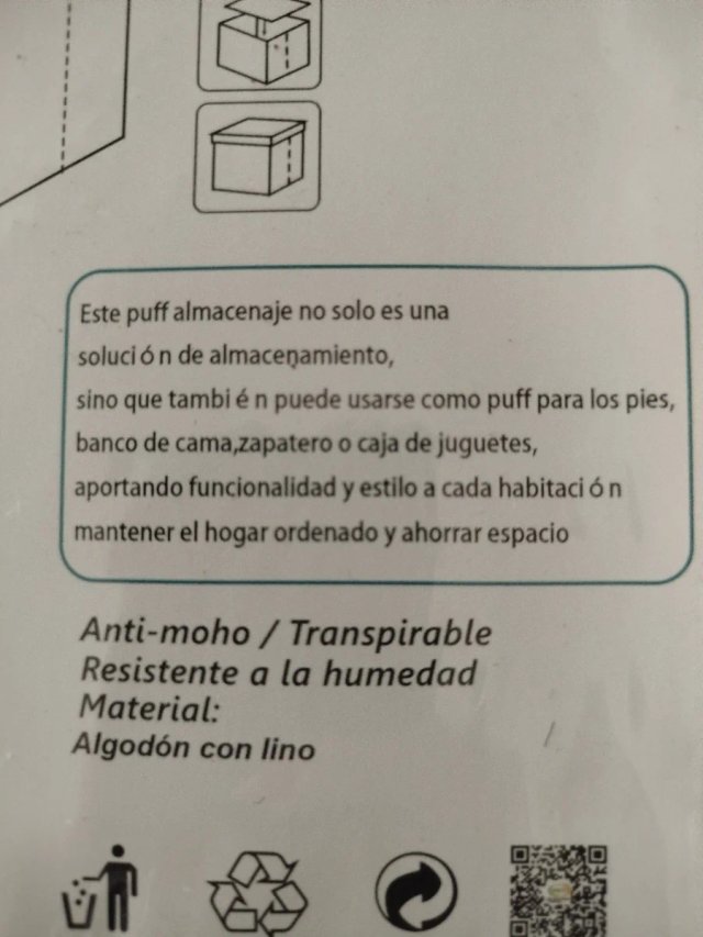 LOTE 2Puff / Caja Almacenaje
