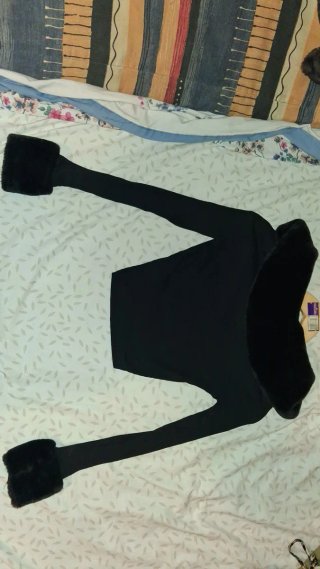 Chaqueta SHEIN cremallera negra Talla XS