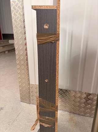 Mesa de pared cocina madera y metal
