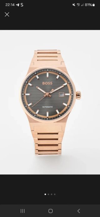 Reloj Boss Automático Dorado y Gris