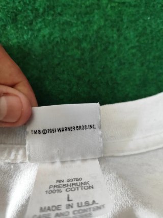 T-Shirt Warner Bros Vintage 1991 Made in Usa