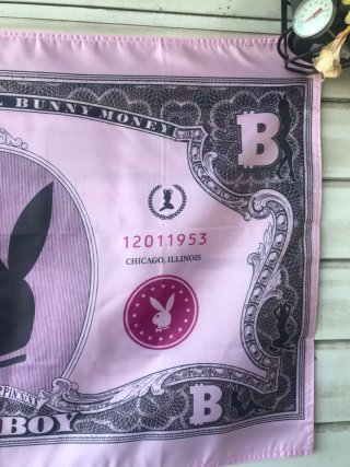 Bandera Playboy billete rosa