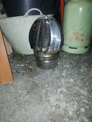 Capuchón giratorio inox para chimenea