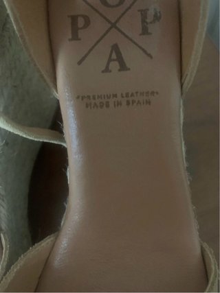 Sandalias cuña beige/marrón Talla 36
