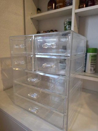 Organizador de maquillaje acrílico