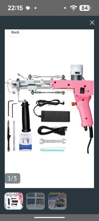 Pistola Tufting Eléctrica Portátil