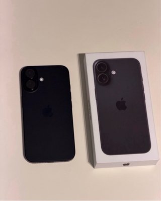 iPhone 16 negro Bateria al 100%