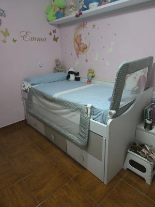 Cama nido con cajones y colchones