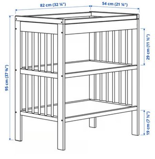 Cambiador Gulliver Ikea + colchón Värna