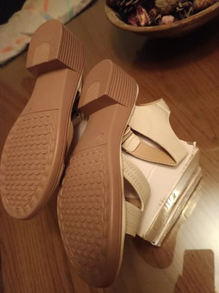 Sandalias SimTact Beige/Blanco Talla 36