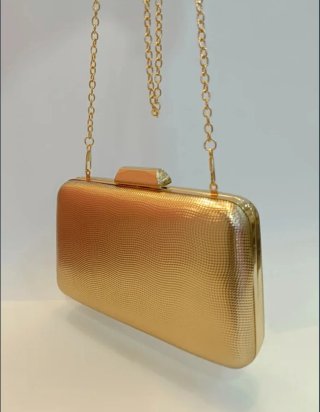 Bolso de mano dorado clutch bolso será bolso festa
