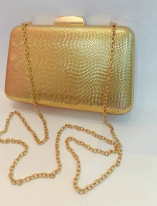 Bolso de mano dorado clutch bolso será bolso festa