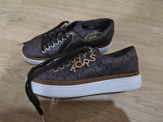 Zapatillas Michael Kors Mujer Marrón Doradas