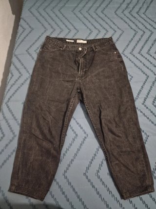 Calças Bershka preto/cinzentas