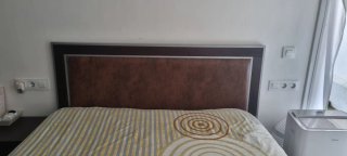Cabecero Cama 150cm Piel y Madera