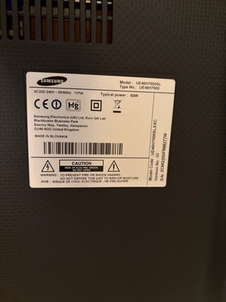 Samsung UE46H7000SL 46 Full HD Smart TV 3D