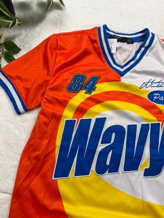 Vintage Red White Blue Racing Jersey Number 84