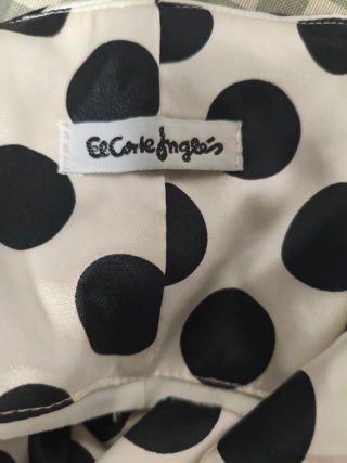 Vestido de raso lunares El Corte Inglés