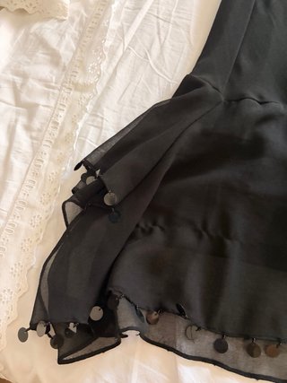 Gonna Derhy nera elegante vintage