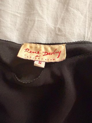 Gonna Derhy nera elegante vintage