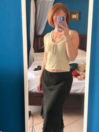 Gonna Derhy nera elegante vintage