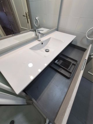 Mueble de Baño Completo 120cm + Lavabo + Grifo