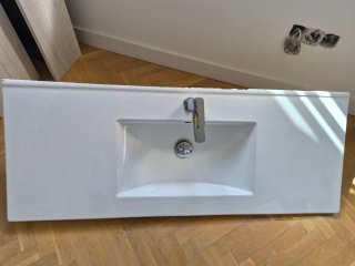 Mueble de Baño Completo 120cm + Lavabo + Grifo