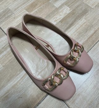 Primark Bailarinas Rosa con Cadena Dorada