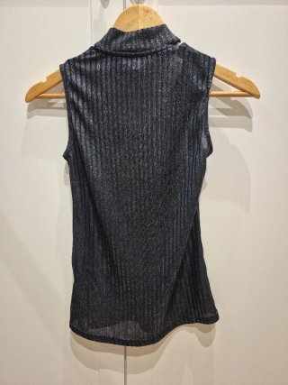 Top Morgan Negro Plateado Talla XS