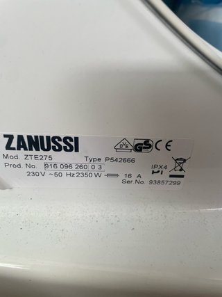 Secadora Zanussi Autosense