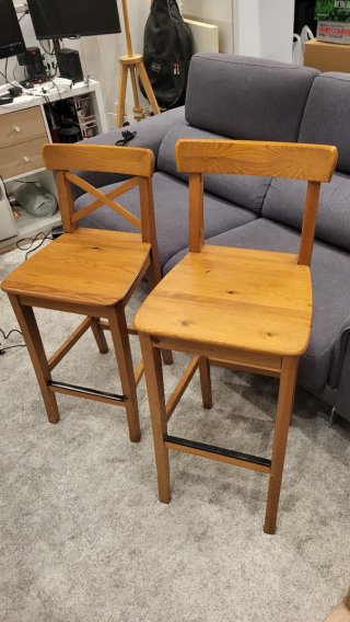Sillas altas IKEA Ingolf madera (2+2)