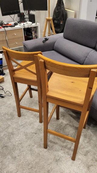 Sillas altas IKEA Ingolf madera (2+2)