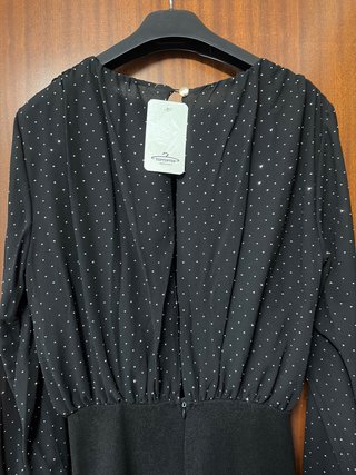 Mono elegante fiesta negro