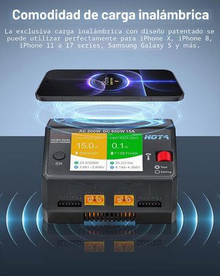 HOTA D6 Pro Cargador Baterías Dual AC/DC