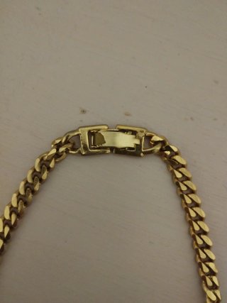 Conjunto vintage chapado en oro con piedras