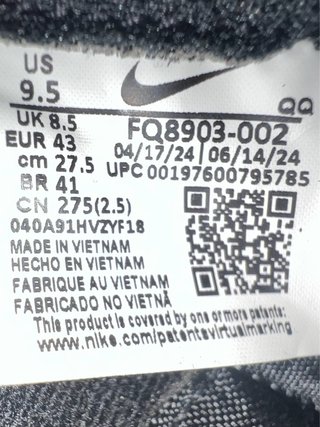 Zapatillas Nike Negras Talla 43