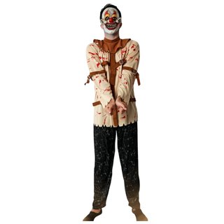 Disfraz Payaso Loco Talla Única S/M con Mascara