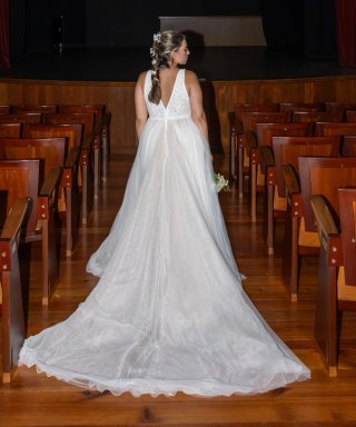 Vestido de Novia Beige clarito