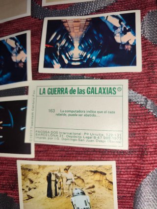 Lote Cromos Vintage Star Wars