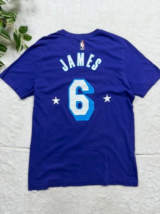 Nike Los Angeles Lakers Purple T Shirt Number 6