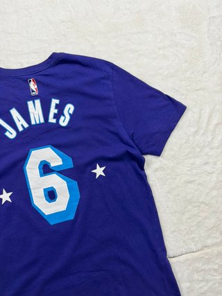 Nike Los Angeles Lakers Purple T Shirt Number 6