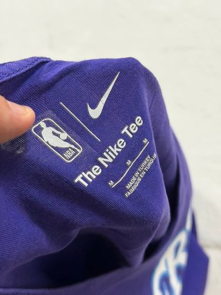 Nike Los Angeles Lakers Purple T Shirt Number 6