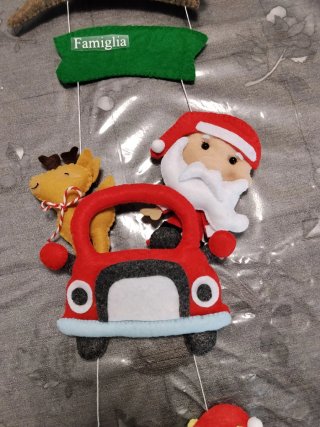 Decorazione Natalizia Tessuto Fatta a Mano